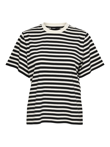 Only - T-shirt korte mouw - Gestreepte print - Onllivina S/S Stripe Tee Jrs - 15272227