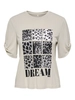 Only - T-shirt korte mouw - Grijs - Onlfree Life S/S Create Top Bo - 15349921
