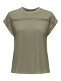 Only - T-shirt korte mouw - Groen - Onlfree Life Batsleeve O-Neck - 15350108