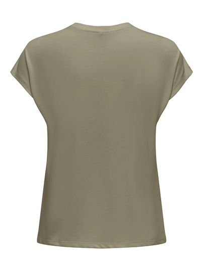 Only - T-shirt korte mouw - Groen - Onlfree Life Batsleeve O-Neck - 15350108