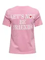 Only - T-shirt korte mouw - Paars - Onllotte Life Reg S/S Not Top - 15344235