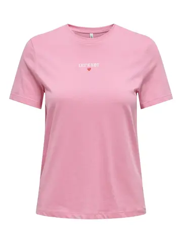 Only - T-shirt korte mouw - Paars - Onllotte Life Reg S/S Not Top - 15344235
