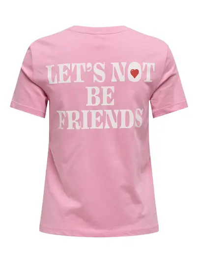 Only - T-shirt korte mouw - Paars - Onllotte Life Reg S/S Not Top - 15344235