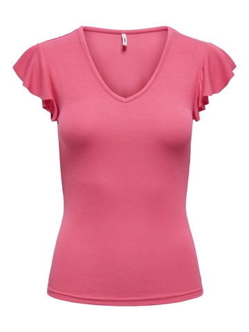 Only - T-shirt korte mouw - Roze - Onlbelia Cap Sleeve Top Jrs - 15227187