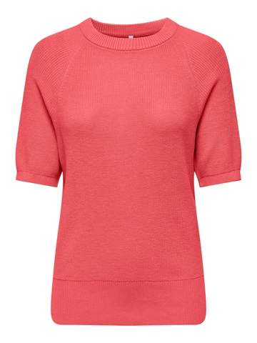 Only - T-shirt korte mouw - Roze - Onllecia Life Ss Raglan O-N - 15339541