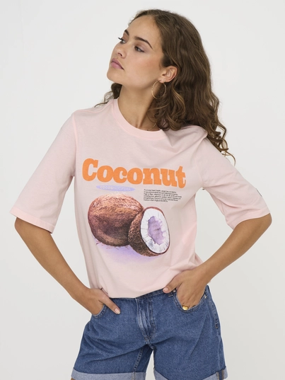 Only - T-shirt korte mouw - Roze - Onlphoebe S/S Fresh Top Box Jr - 15351369