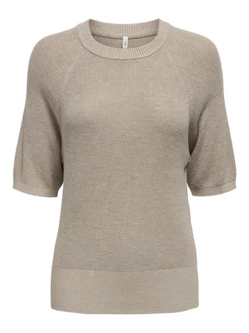 Only - T-shirt korte mouw - Taupe - Onllecia Life Ss Raglan O-N - 15339541