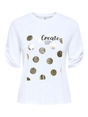 Only - T-shirt korte mouw - Wit - Onlfree Life S/S Create Top Bo - 15349921