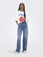 Only - T-shirt korte mouw - Wit - Onlphoebe S/S Fresh Top Box Jr - 15351369