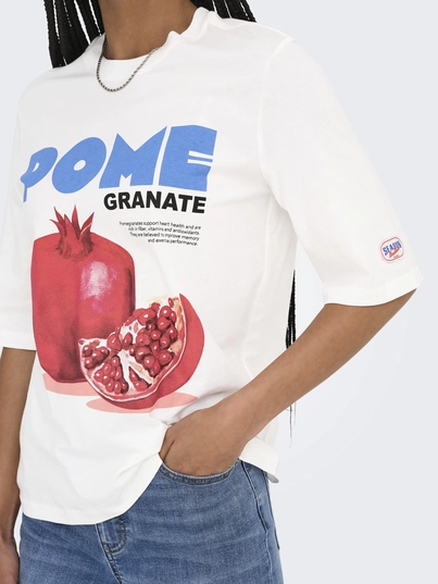 Only - T-shirt korte mouw - Wit - Onlphoebe S/S Fresh Top Box Jr - 15351369