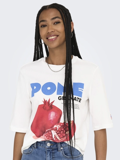 Only - T-shirt korte mouw - Wit - Onlphoebe S/S Fresh Top Box Jr - 15351369