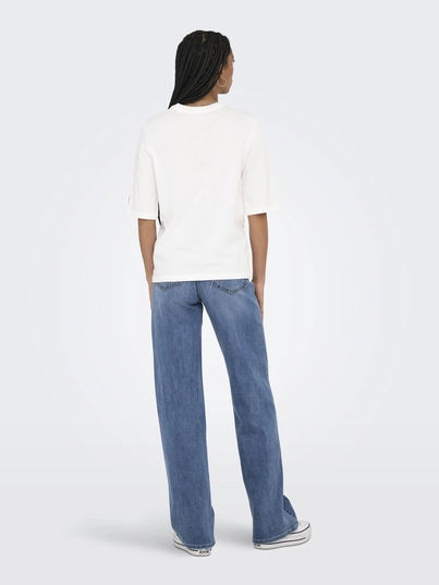 Only - T-shirt korte mouw - Wit - Onlphoebe S/S Fresh Top Box Jr - 15351369