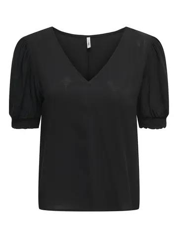 Only - T-shirt korte mouw - Zwart - Onlnova Life Vis S/S Blair Top - 15256764