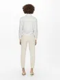 Only - T-shirt lange mouw - Wit - Onllecey Ls Knot Shirt Noos Wv - 15195910