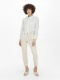 Only - T-shirt lange mouw - Wit - Onllecey Ls Knot Shirt Noos Wv - 15195910