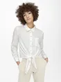 Only - T-shirt lange mouw - Wit - Onllecey Ls Knot Shirt Noos Wv - 15195910