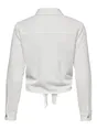 Only - T-shirt lange mouw - Wit - Onllecey Ls Knot Shirt Noos Wv - 15195910