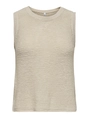 Only - Tanktop - Beige - Onlsunny O-Neck Tank Top Knt N - 15350925