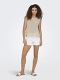 Only - Tanktop - Beige - Onlsunny O-Neck Tank Top Knt N - 15350925
