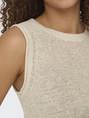 Only - Tanktop - Beige - Onlsunny O-Neck Tank Top Knt N - 15350925