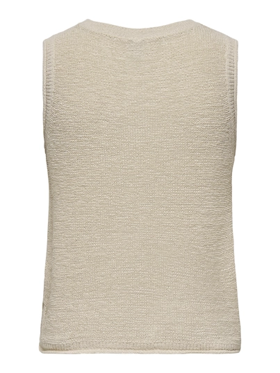 Only - Tanktop - Beige - Onlsunny O-Neck Tank Top Knt N - 15350925