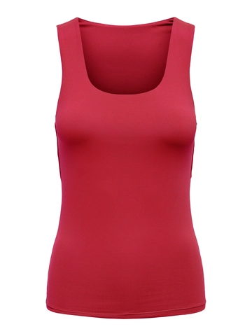 Only - Tanktop - Rood - Onlea S/L 2-Ways Fit Top Jrs - 15278090