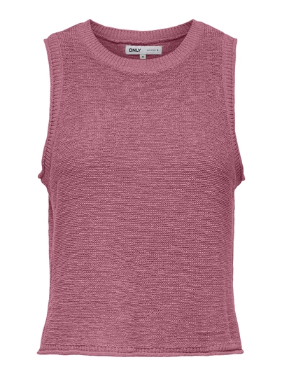 Only - Tanktop - Roze - Onlsunny O-Neck Tank Top Knt N - 15350925