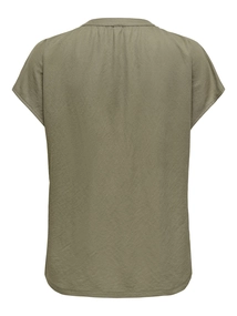 Only - Trendy T-shirt korte mouw - Donkergroen - Onljany S/S String Top Jrs - 15351682