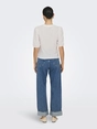 Only - Trendy T-shirt korte mouw - Ecru - Onlelisa S/S O-Neck Top Box Jr - 15346853