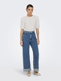 Only - Trendy T-shirt korte mouw - Ecru - Onlelisa S/S O-Neck Top Box Jr - 15346853
