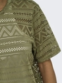 Only - Trendy T-shirt korte mouw - Groen - Onlaniri S/S O-Neck Top Jrs - 15350242