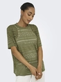Only - Trendy T-shirt korte mouw - Groen - Onlaniri S/S O-Neck Top Jrs - 15350242