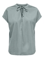 Only - Trendy T-shirt korte mouw - Groen - Onljany S/S String Top Jrs - 15351682