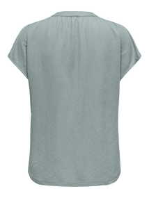 Only - Trendy T-shirt korte mouw - Groen - Onljany S/S String Top Jrs - 15351682