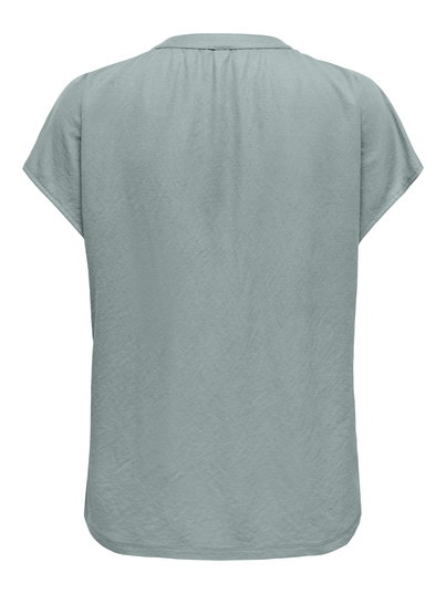 Only - Trendy T-shirt korte mouw - Groen - Onljany S/S String Top Jrs - 15351682