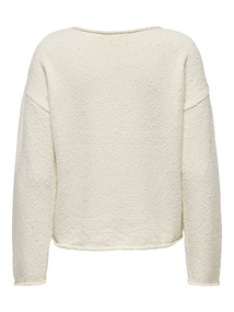 Only - Trui met ronde hals - Beige - Onlalvilda Ls O-Neck Cc Knt - 15339651