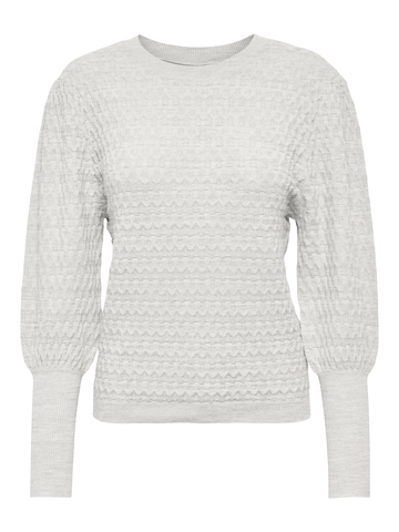 Only - Trui met ronde hals - Ecru - Onlfaye Life Ls O-Neck Cs Knt - 15264797