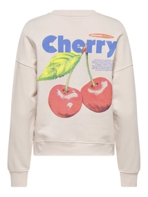 Only - Trui met ronde hals - Roze - Onlphilea L/S Fruit O-Neck Ub - 15351693