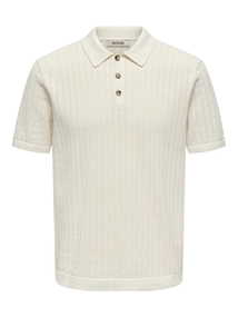 Onsmoon reg 12 ss polo knit