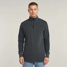 Overdyed half zip tweeter