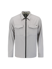 Overshirt zip closure stretch