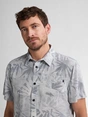 Petrol industries - Overhemd korte mouw - Donkerblauw - M-1050-Sis435 - Men Shirt Short Sleeve AOP