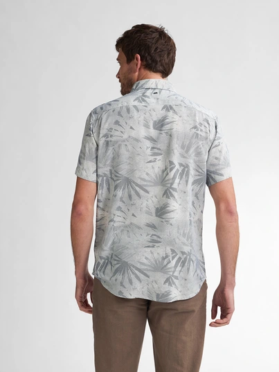Petrol industries - Overhemd korte mouw - Donkerblauw - M-1050-Sis435 - Men Shirt Short Sleeve AOP