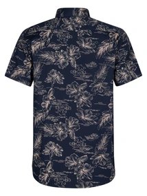 Petrol Industries - Overhemd korte mouw - Donkerblauw - Men Shirt Short Sleeve AOP - M-1050-Sis419