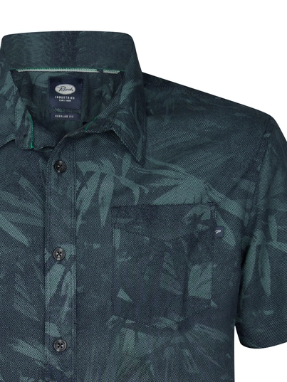 Petrol industries - Overhemd korte mouw - Petrol - M-1050-Sis435 - Men Shirt Short Sleeve AOP