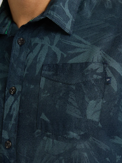 Petrol industries - Overhemd korte mouw - Petrol - M-1050-Sis435 - Men Shirt Short Sleeve AOP