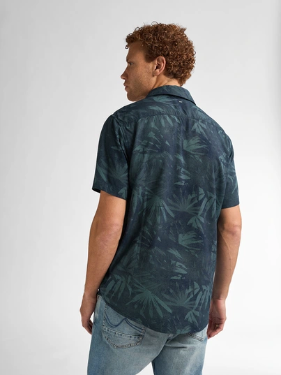 Petrol industries - Overhemd korte mouw - Petrol - M-1050-Sis435 - Men Shirt Short Sleeve AOP