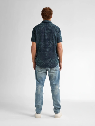Petrol industries - Overhemd korte mouw - Petrol - M-1050-Sis435 - Men Shirt Short Sleeve AOP