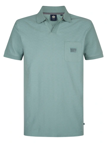 Petrol Industries - Polo - Blauw - Men Polo Short Sleeve - M-1050-Pol917
