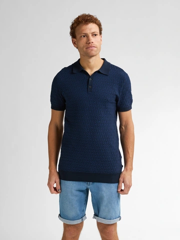 Petrol Industries - Polo - Donkerblauw - Men Knitwear Polo - M-1050-Kwc206